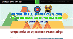 Desktop Screenshot of lasummercamps.com