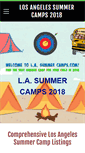 Mobile Screenshot of lasummercamps.com